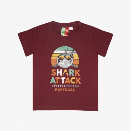 T-Shirt Força Portugal Shark Attack Bébé
