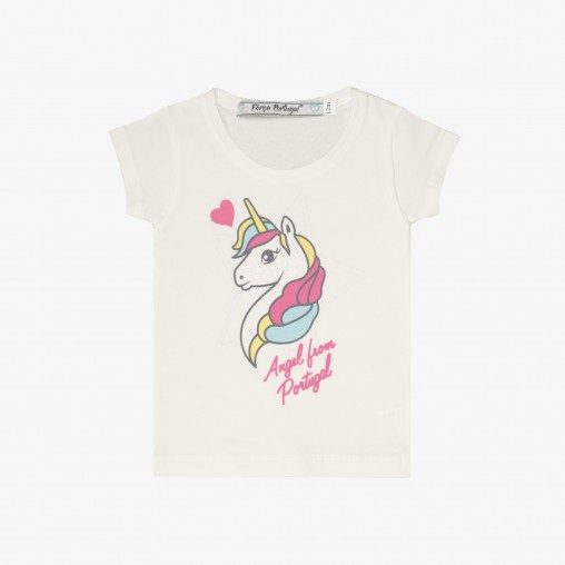 T-Shirt Força Portugal Unicorn Bébé (Fille)