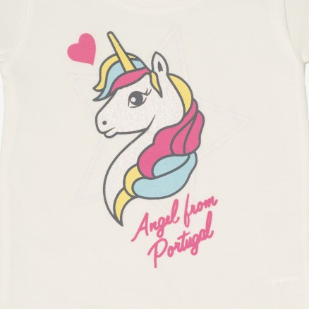 T-Shirt Força Portugal Unicorn Bébé (Fille)