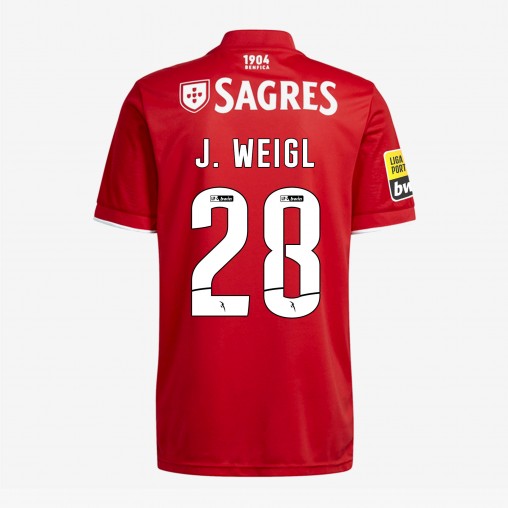 Maillot  SL Benfica 2021/22 - J. Weigl 28