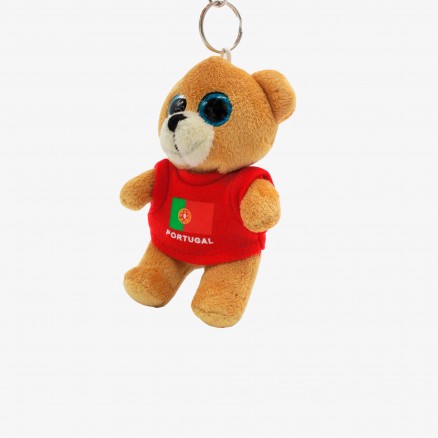 Porte-cls ours en peluche Fora Portugal