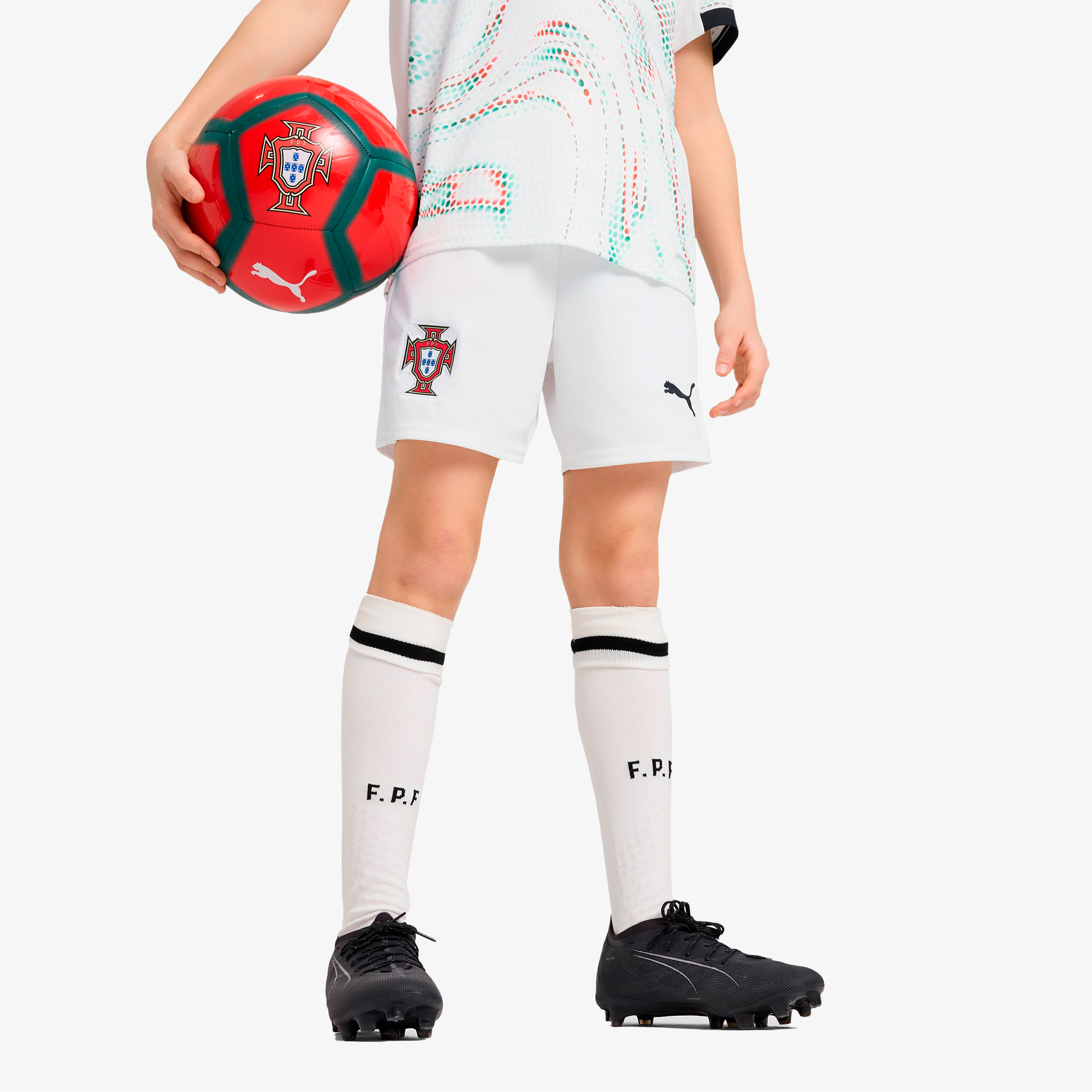 Calções Portugal FPF JR 2025 - Alternativo