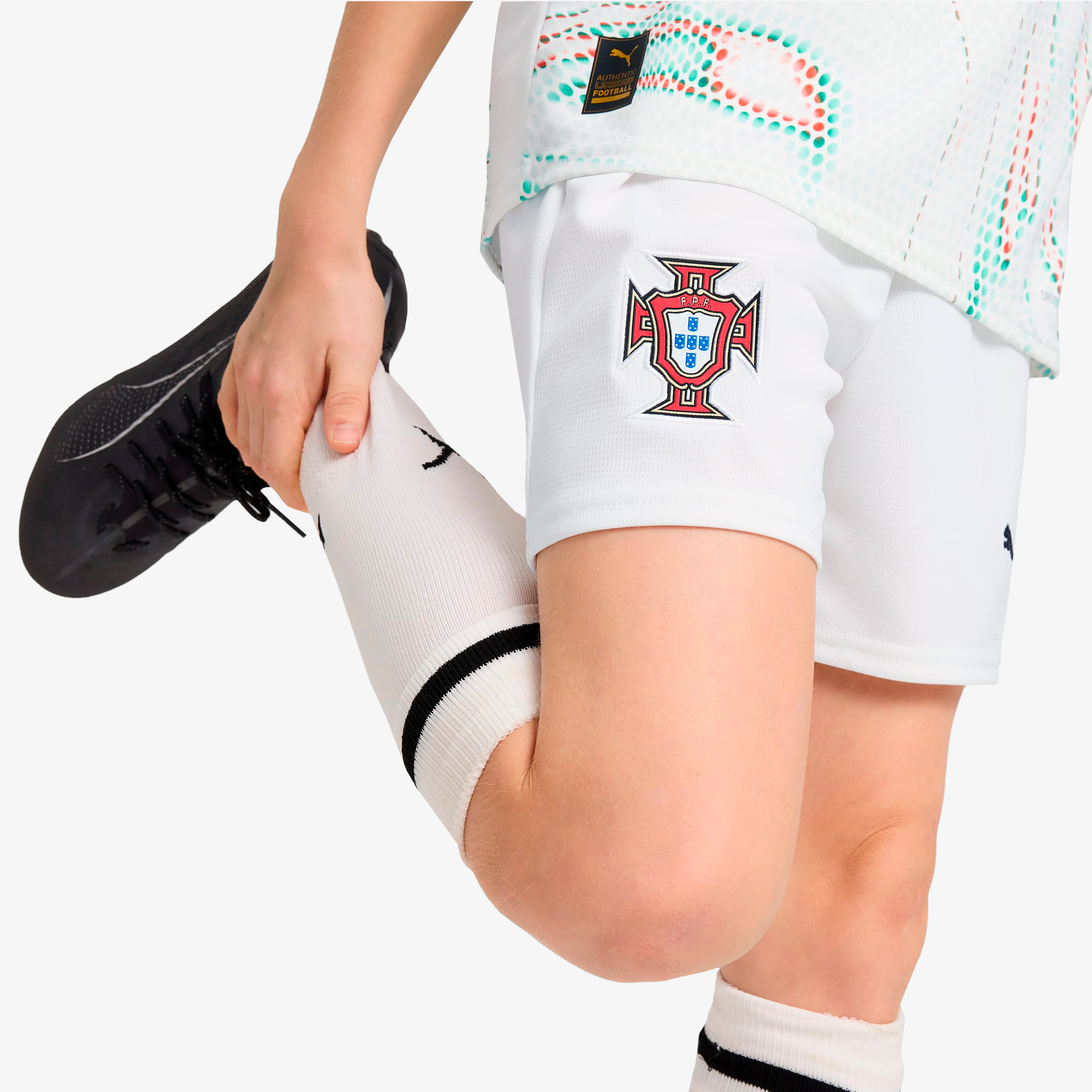 Calções Portugal FPF JR 2025 - Alternativo
