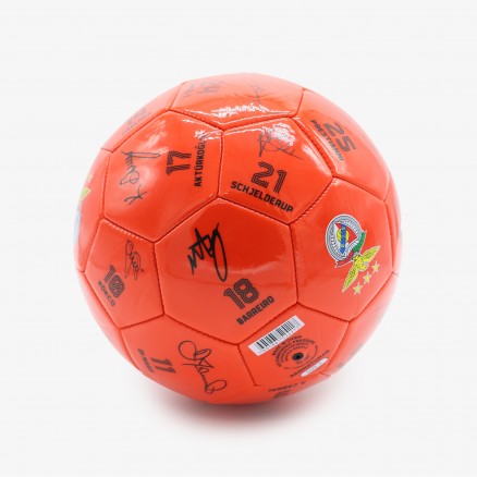 Bola do SL Benfica Autografada