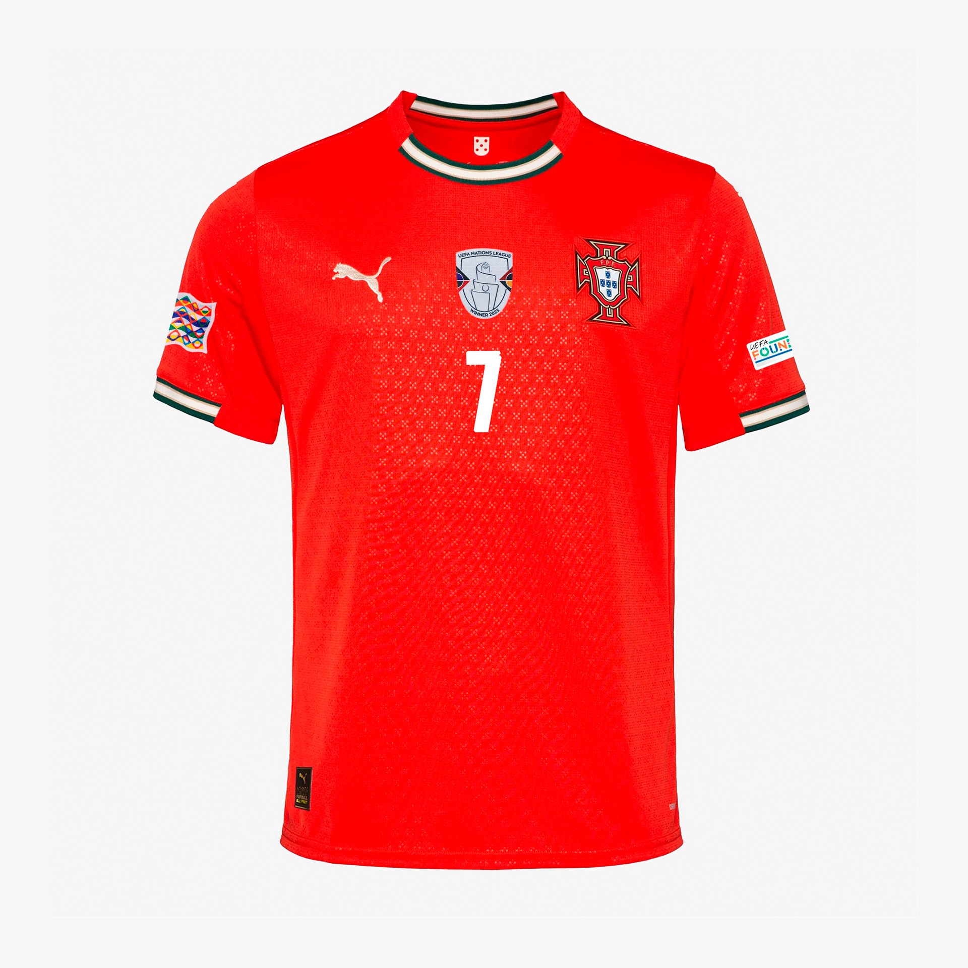 Maillot JR Portugal FPF 2025 - Ronaldo - Édition Vainqueur de la Ligue des Nations