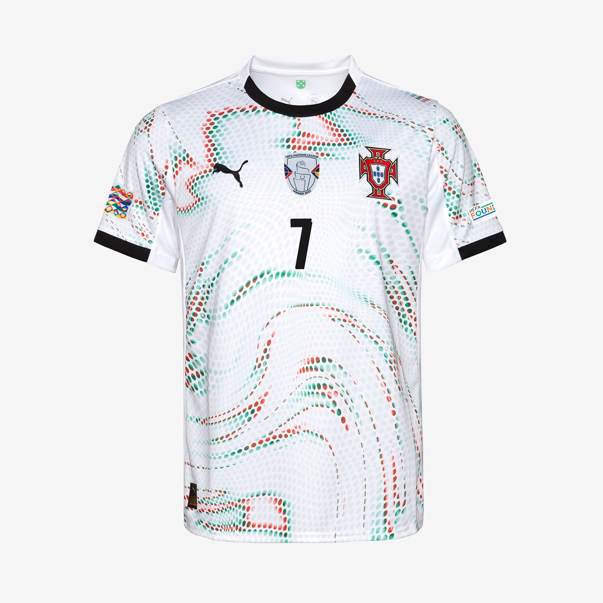Maillot JR Portugal FPF 2025 - Ronaldo - Édition Vainqueur de la Ligue des Nations