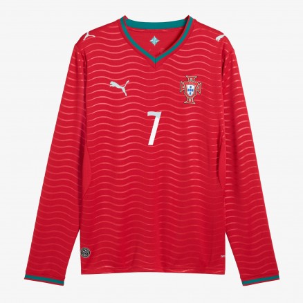 Camisola Principal Portugal FPF 2026 - RONALDO - Manga Comprida Camisola Principal Portugal FPF 2026 - RONALDO - Manga Comprida