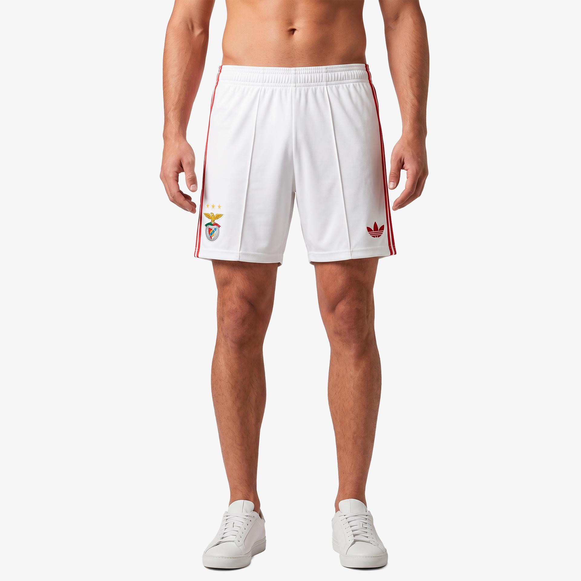SL Benfica 2026/27 Away Shorts - Adidas Originals - White