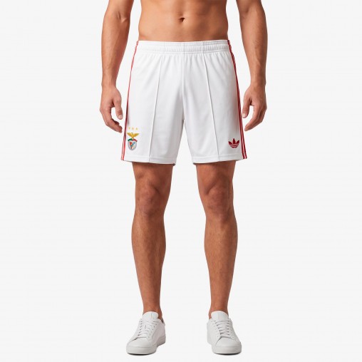 SL Benfica 2026/27 Away Shorts - Adidas Originals - White SL Benfica 2026/27 Away Shorts - Adidas Originals - White