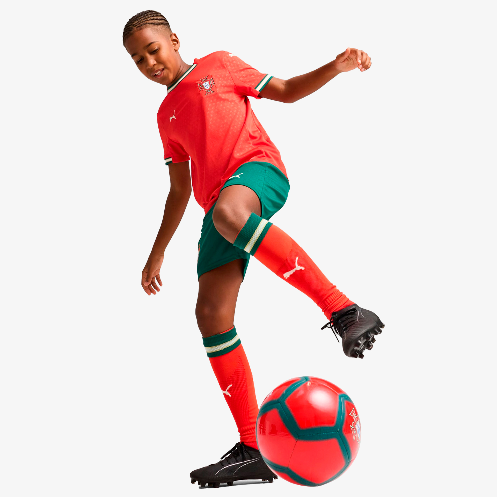 Portugal FPF JR 2025 Shorts - Home